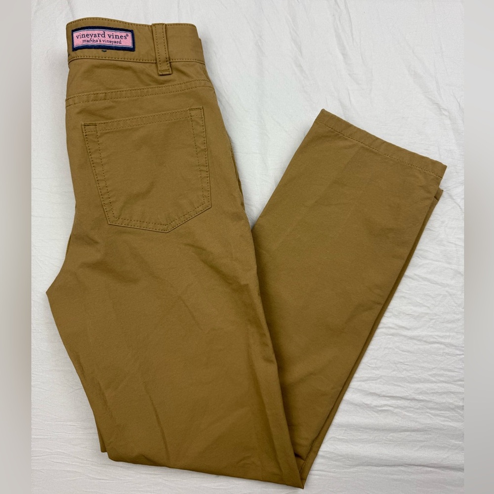 Vineyard Vines Tan Chinos boys on the go pants
